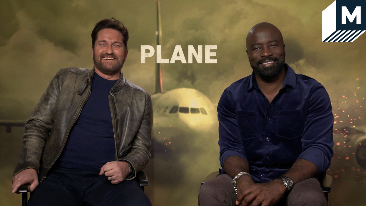 “Gerard Butler and Mike Colter spill the tea on doing their own stunts in ‘Plane'”