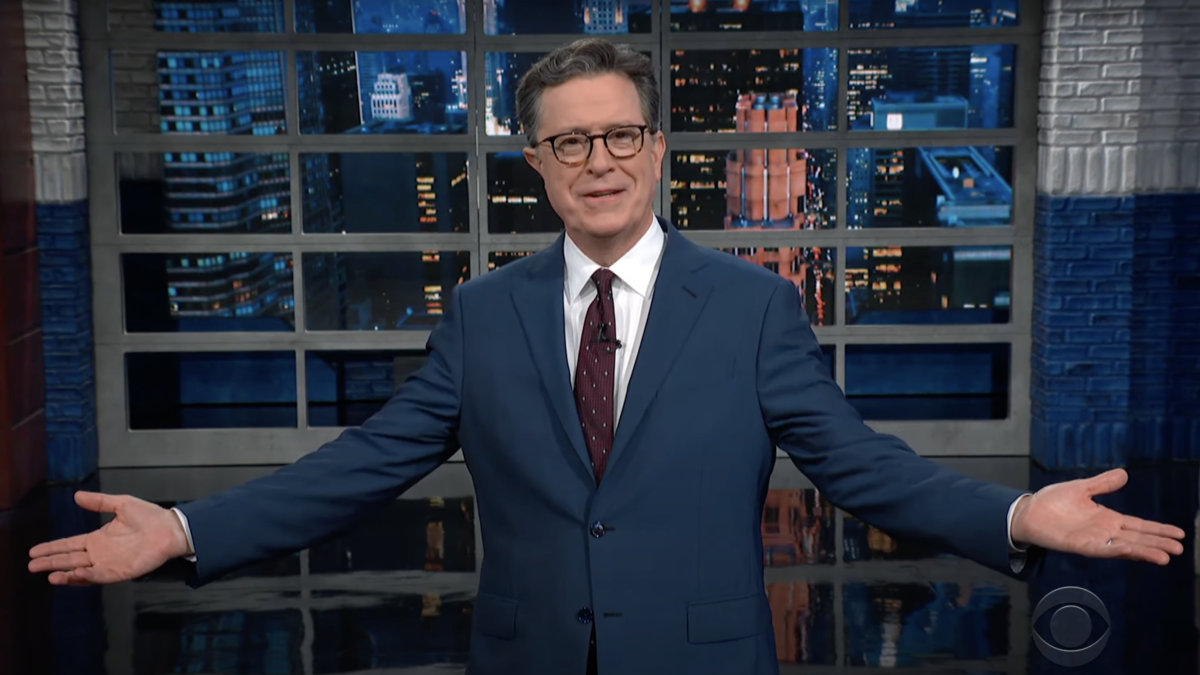 Stephen Colbert’s take on Trump’s arrest is a series of roasts