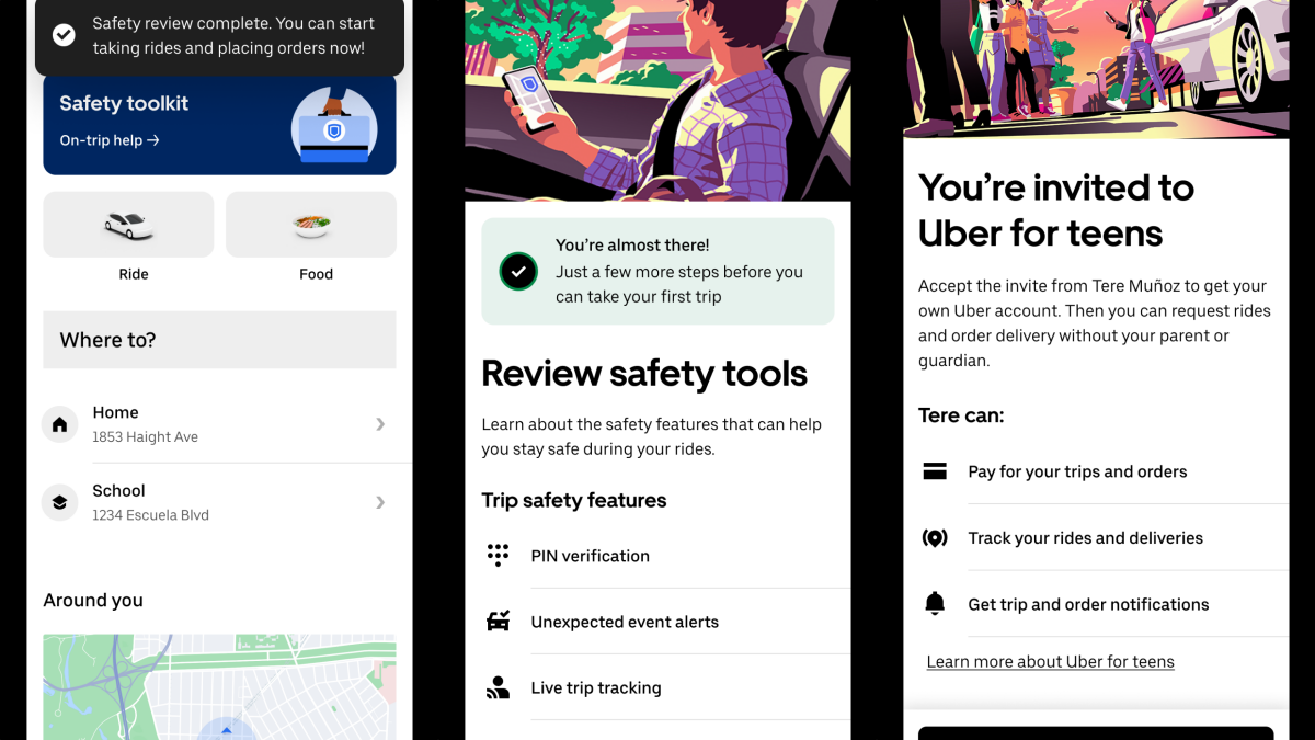 Parents can keep an eye on their kids with Uber’s new features