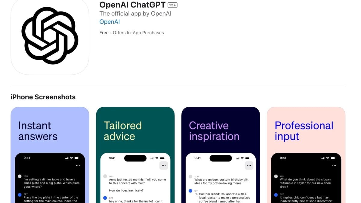 OpenAI debuts an iOS application for ChatGPT