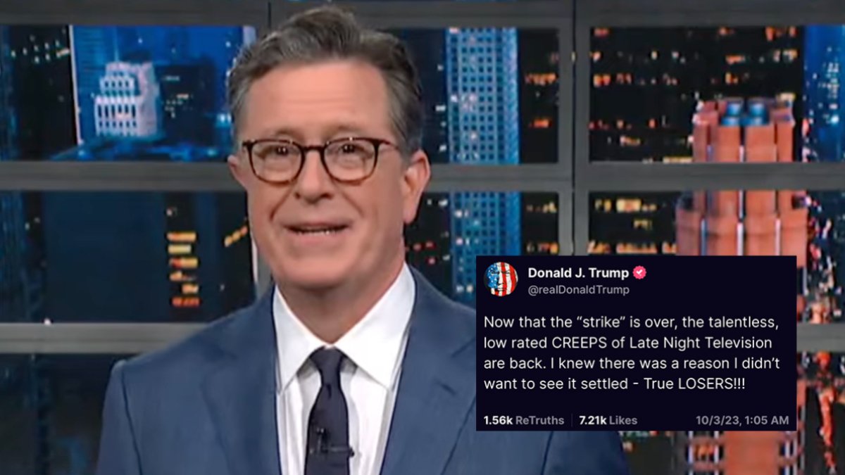 Stephen Colbert’s Brilliant Maneuver with Trump’s Furious Rants Against Late Night Hosts