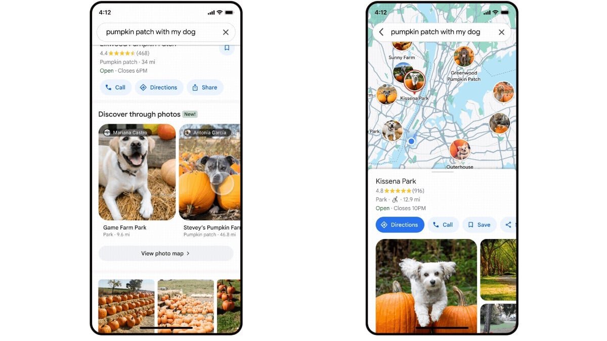 Google Maps update introduces AI-powered photo search results
