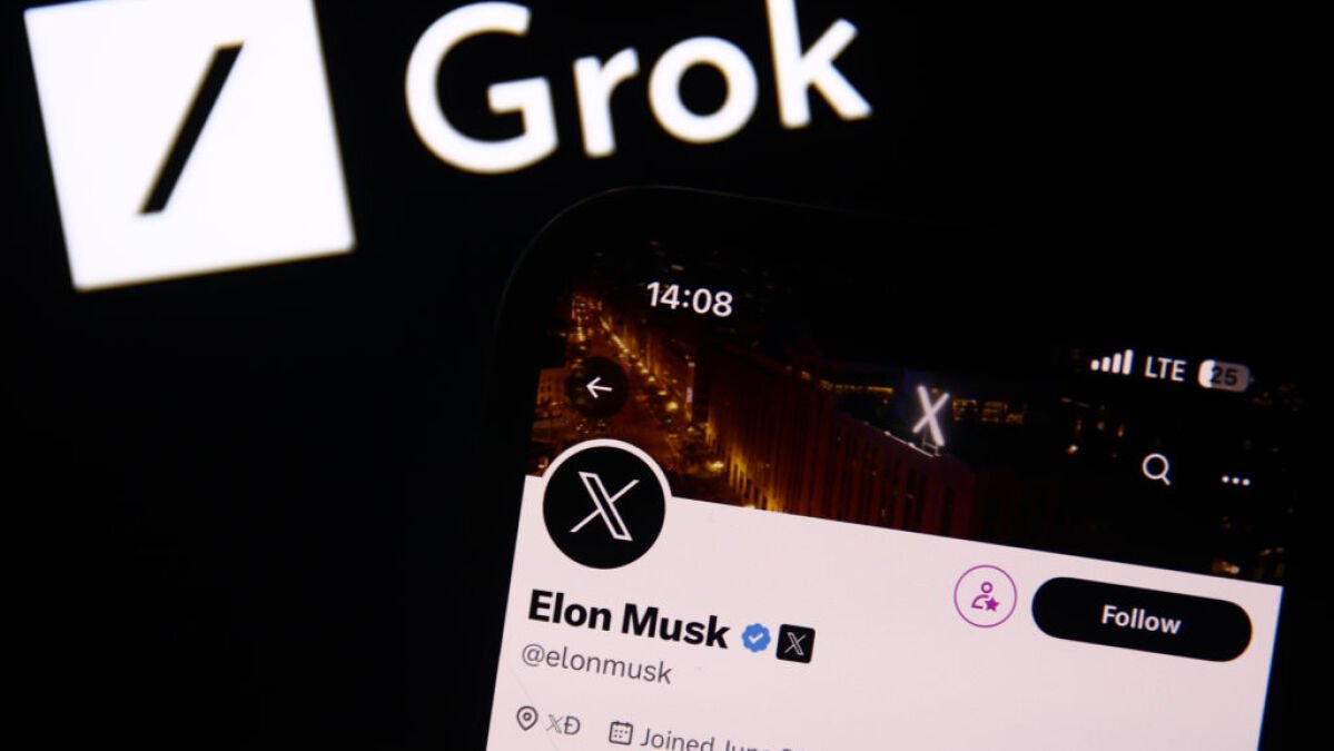 Grok is described as a socially aware insult comedian who loves cryptocurrency by X users.