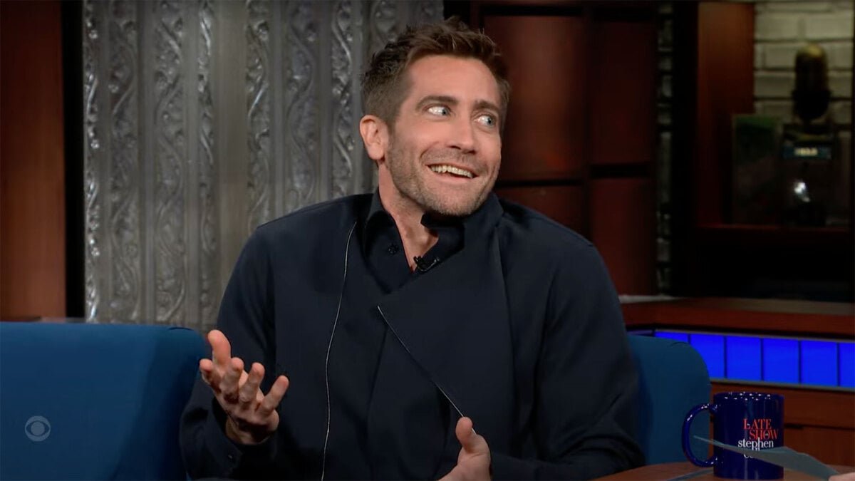 Jake Gyllenhaal answers Stephen Colbert’s rapid-fire questions and things quickly get out of hand