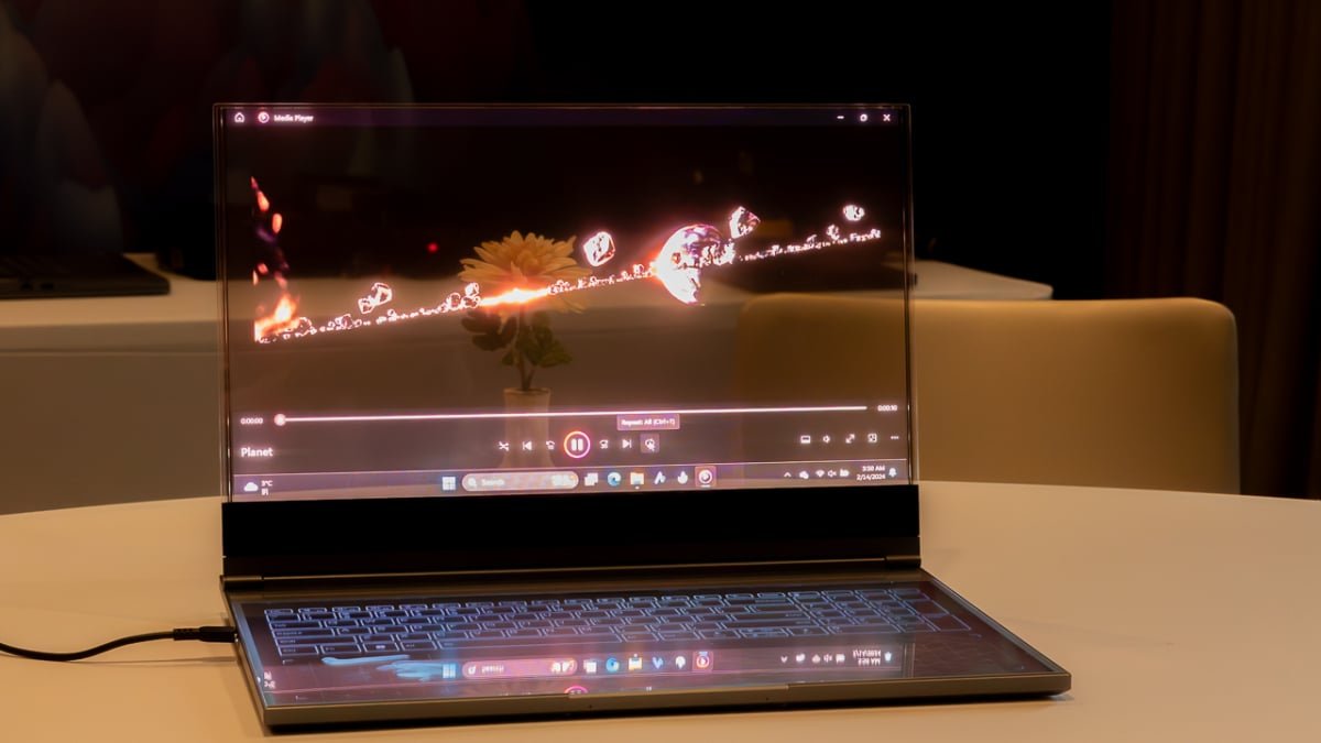 Lenovo’s Laptop with Transparent Display: An Actual Transparent Screen Experience