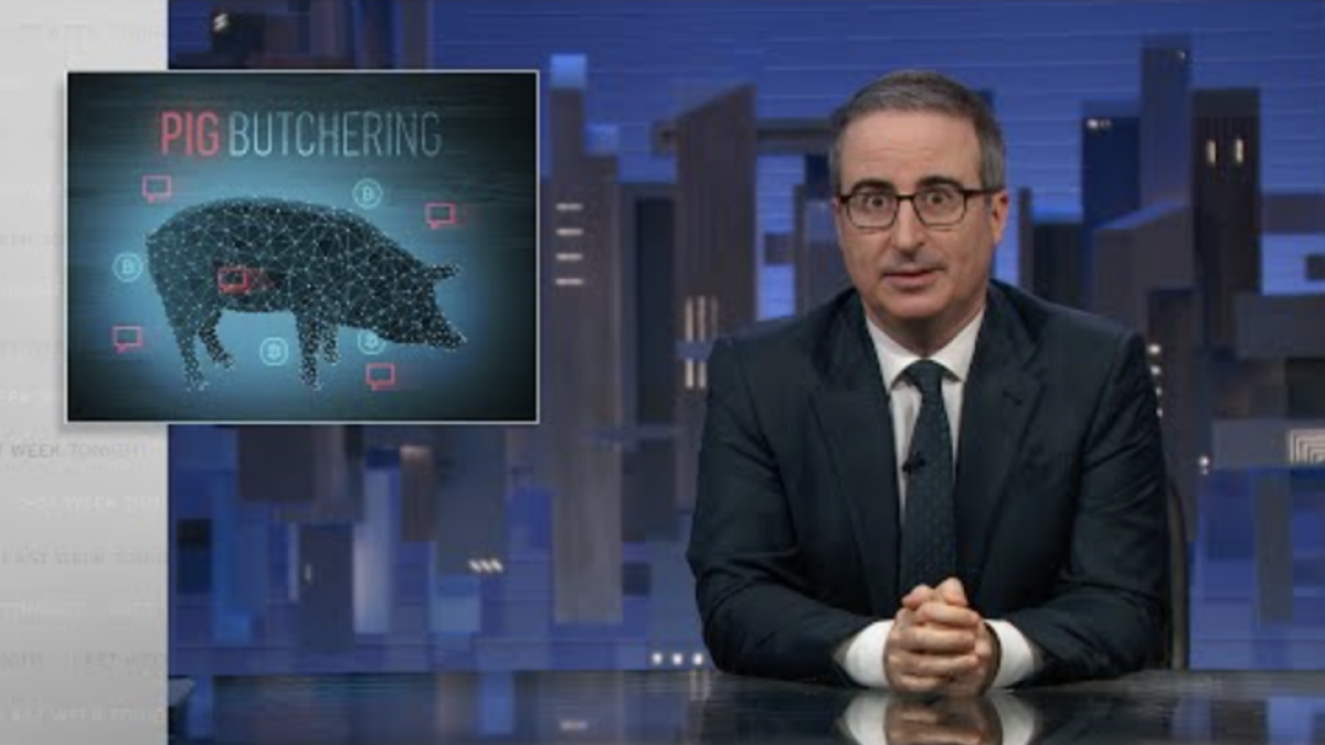 “John Oliver dives into shady online crypto scam”