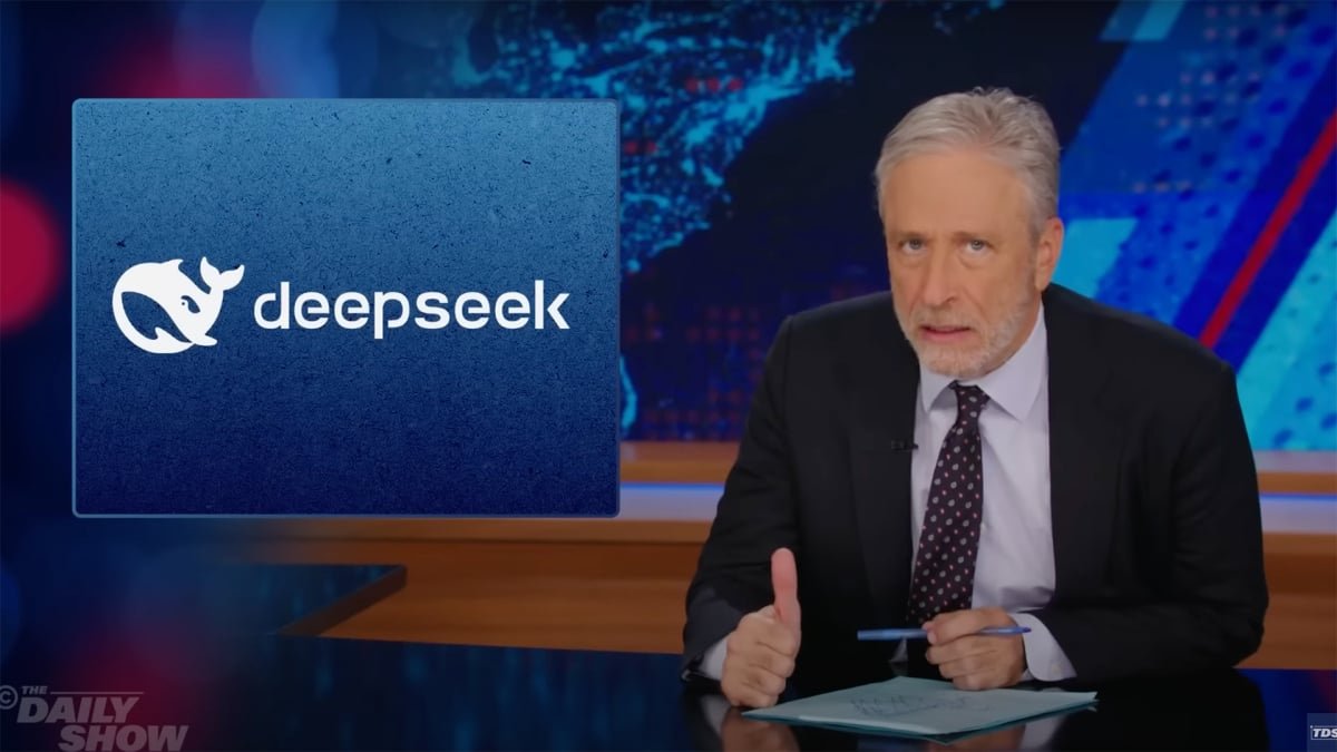 Jon Stewart Talks About DeepSeek AI Impacting the U.S. Stock Market