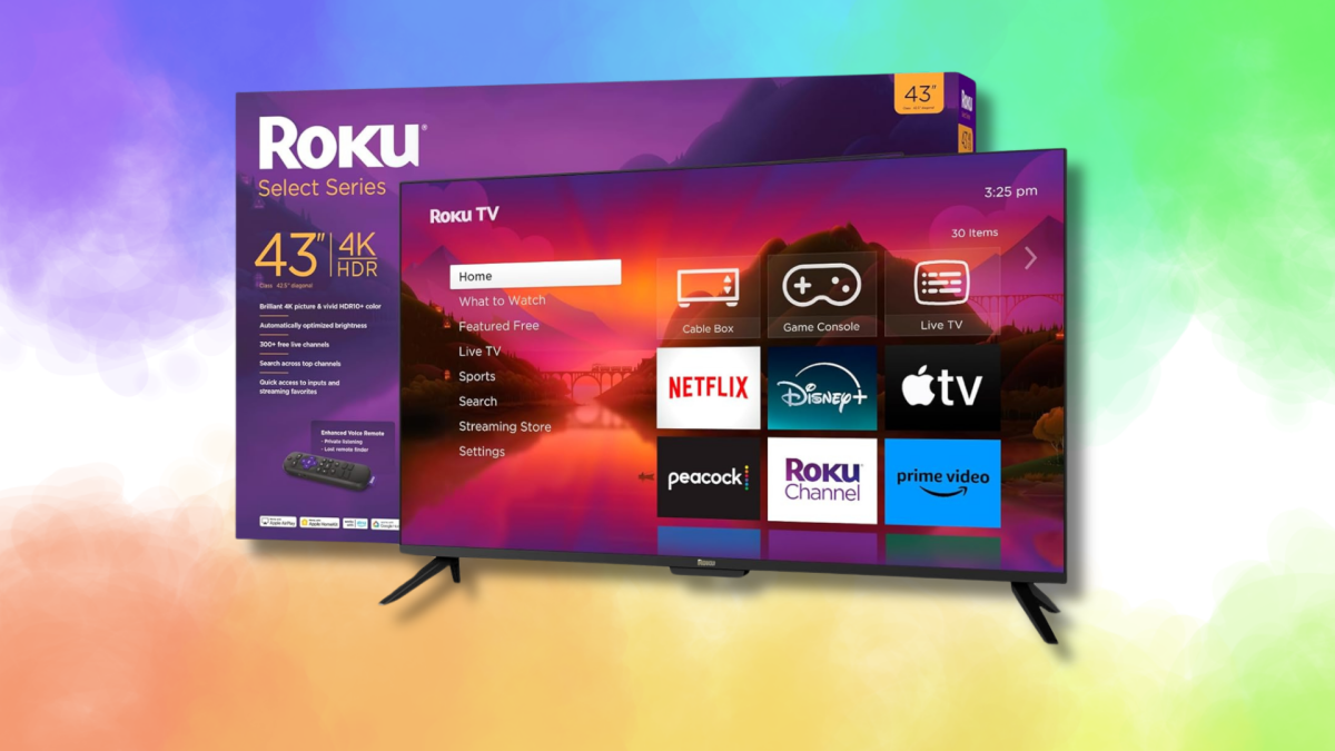 Get a 43-inch Roku smart TV for 21% off on Amazon