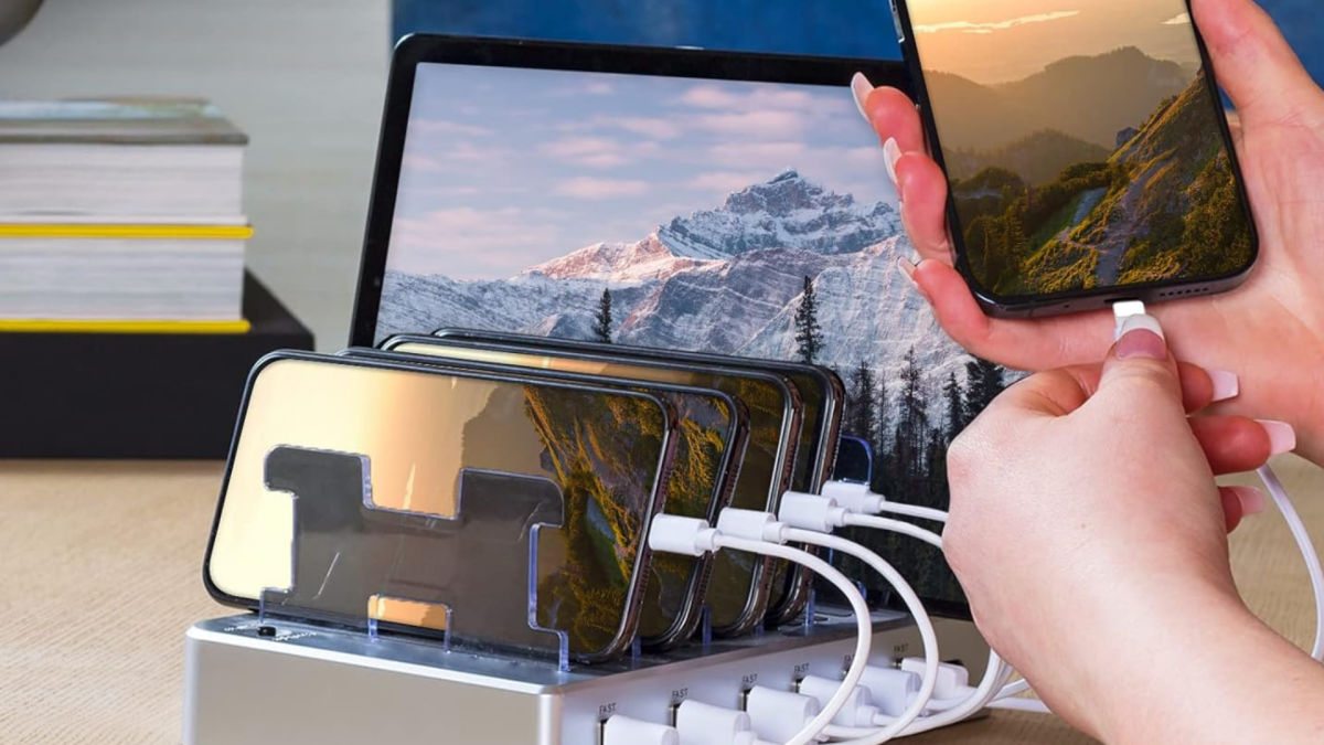 Snag a 6-port charging station for only $15 and keep all your gadgets juiced up!