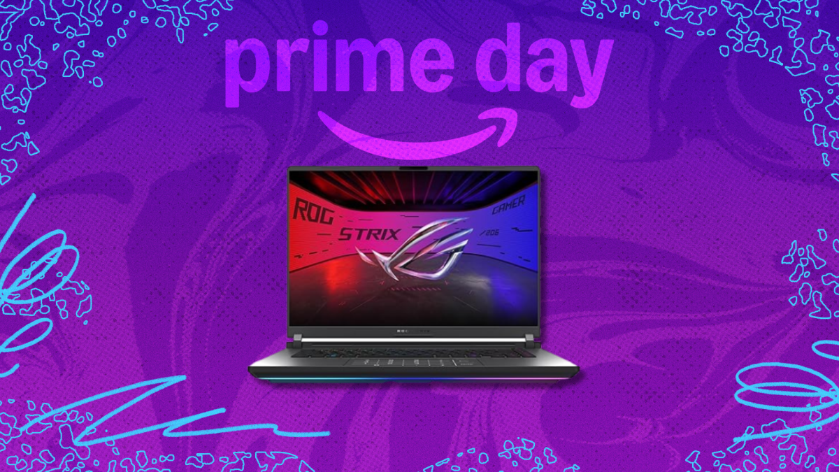 The ASUS ROG Strix G16 gaming laptop receives a $400 discount on Prime Day