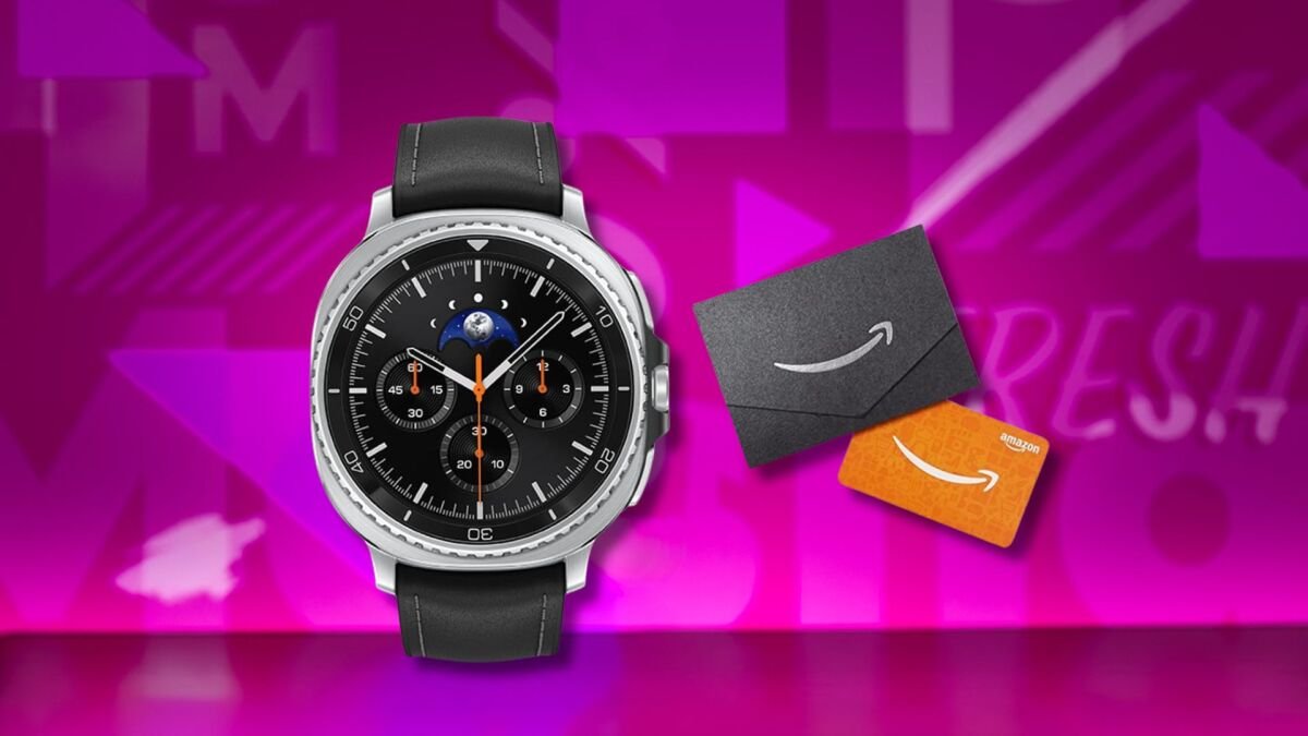Score a free $100 Amazon gift card with your pre-order of the Samsung Galaxy Watch 8 Classic.