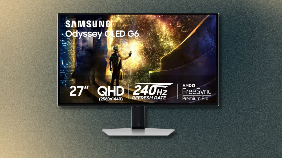 Snag the 27-inch Samsung Odyssey OLED G6 at its all-time lowest price