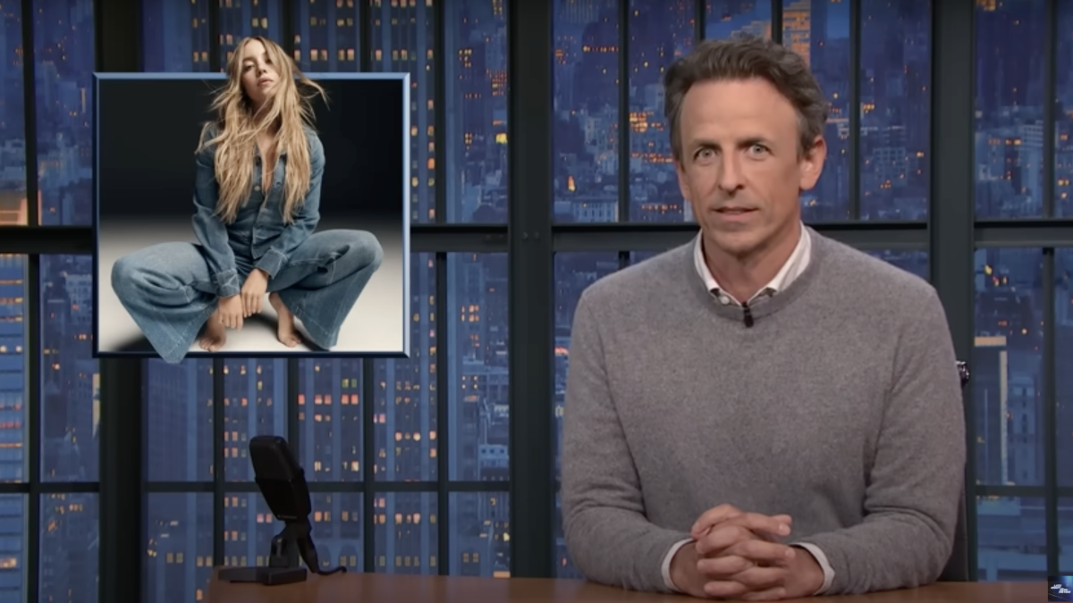 Seth Meyers analysis of Trump’s defense of Sydney Sweeney’s American Eagle ad