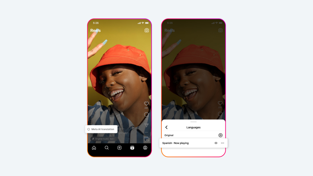Instagram Reels adding AI live translation, user concerns