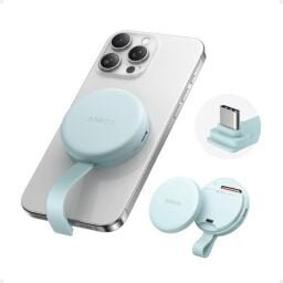 hero-image-fill_-size_256x256-v1750071784 Anker MagGo USB-C Adapter, SD Card Reader for iPhone 16/15 Series, Portable Magnetic Memory Card Reader with Built-in Cable, Slot for SD&TF, 312MB/s Max Data Transfer forUSB C Devices(Green)