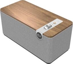 the walnut colored Klipsch the one plus speaker