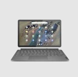 images-1-fill_-size_256x255-v1735054829 A Chromebook appears on a gray background with its tablet disconnected from its keyboard.