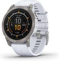 garmin epix pro (gen 2) sapphire edition smartwatch against a white background