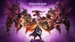 images-2-fill_-size_256x144-v1738083199 A cluster of fantasy characters appear on a purple background with the Dragon Age: The Veilguard logo.