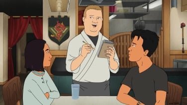 Bobby Hill talks with Connie and Chane in "King of the Hill."