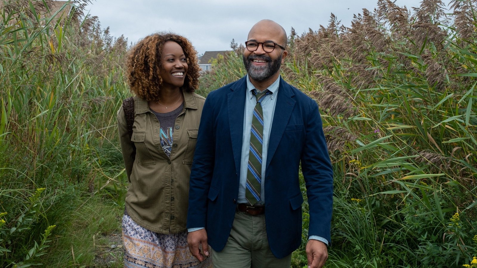 Erika Alexander stars as Coraline and Jeffrey Wright as Thelonious "Monk" Ellison in writer/director Cord Jefferson&rsquo;s "American Fiction."
