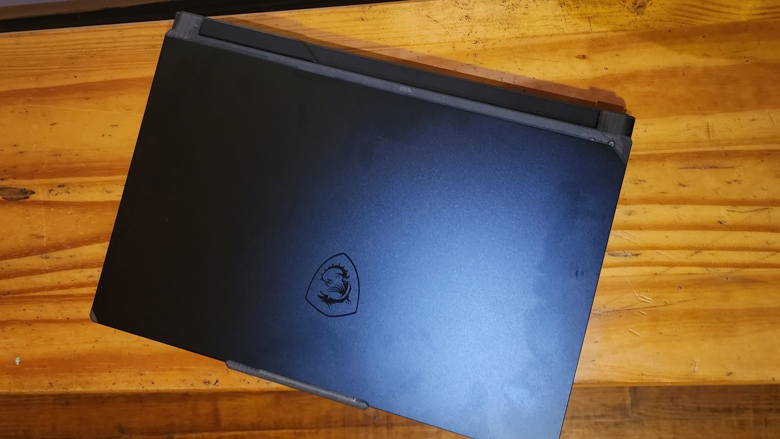 MSI Cyborg 15 on a bench